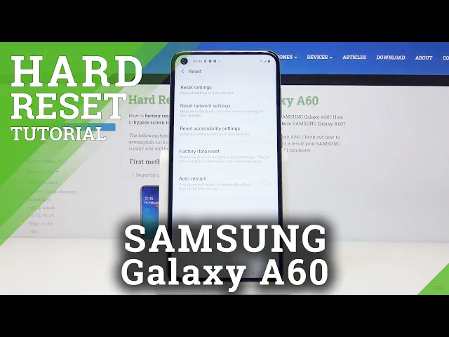 Video thumbnail for How to Perfrom Factory Data Reset in Samsung Galaxy A60 -  Hard Reset Method