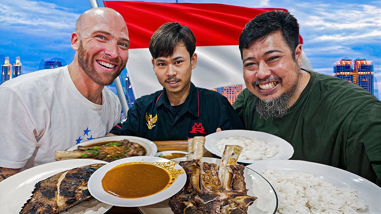 Video thumbnail for First Time in Indonesia! Indonesian Food Tour in Jakarta!