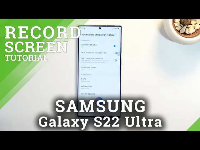 Video thumbnail for How to Record Screen on SAMSUNG Galaxy S22 Ultra | Screen Recorder Tutorial