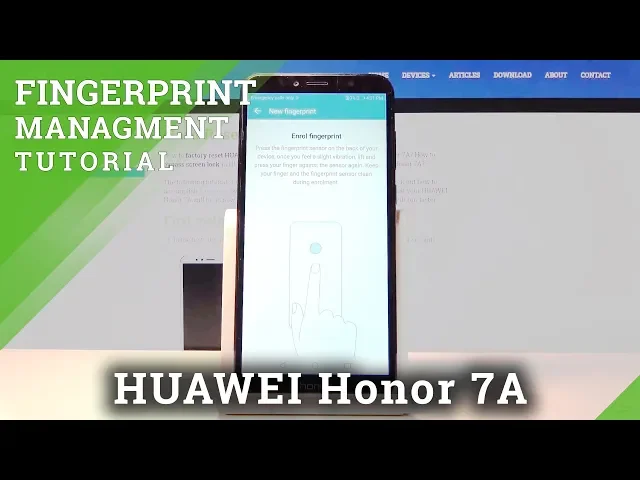 Video thumbnail for How to Set Fingerprint on your Huawei Honor 7A – Screenlock Protection