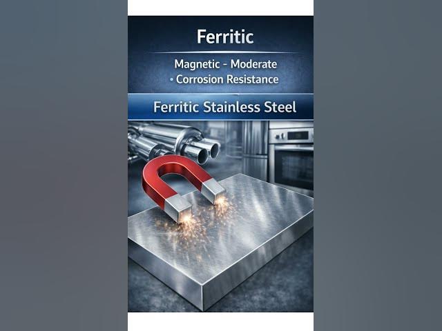 Video thumbnail for Not all stainless steel is same! Learn 304, 316, ferritic & martensitic  #Engineering #steel