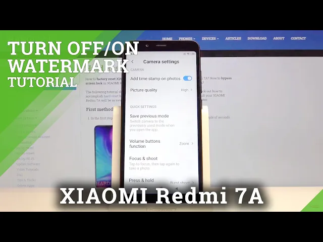 Video thumbnail for How to Add Timestamp Watermark to Photos in XIAOMI Redmi 7A – Add Watermark to Photo