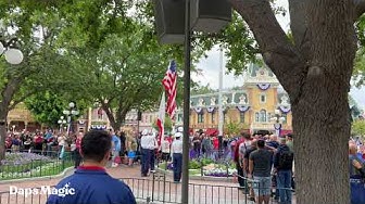 'Video thumbnail for Memorial Day Flag Retreat Ceremony with Navy Band Southwest at Disneyland 4K'