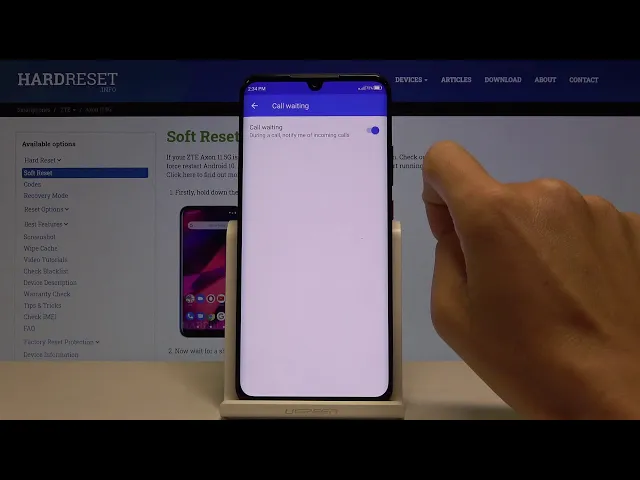 Video thumbnail for How to Activate Call Waiting in ZTE Axon 11 - Turn Call Waiting On
