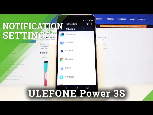 Video thumbnail for How to Enter Notification Settings in Ulefone Power 3S – Turn On / Off Notifications from an App