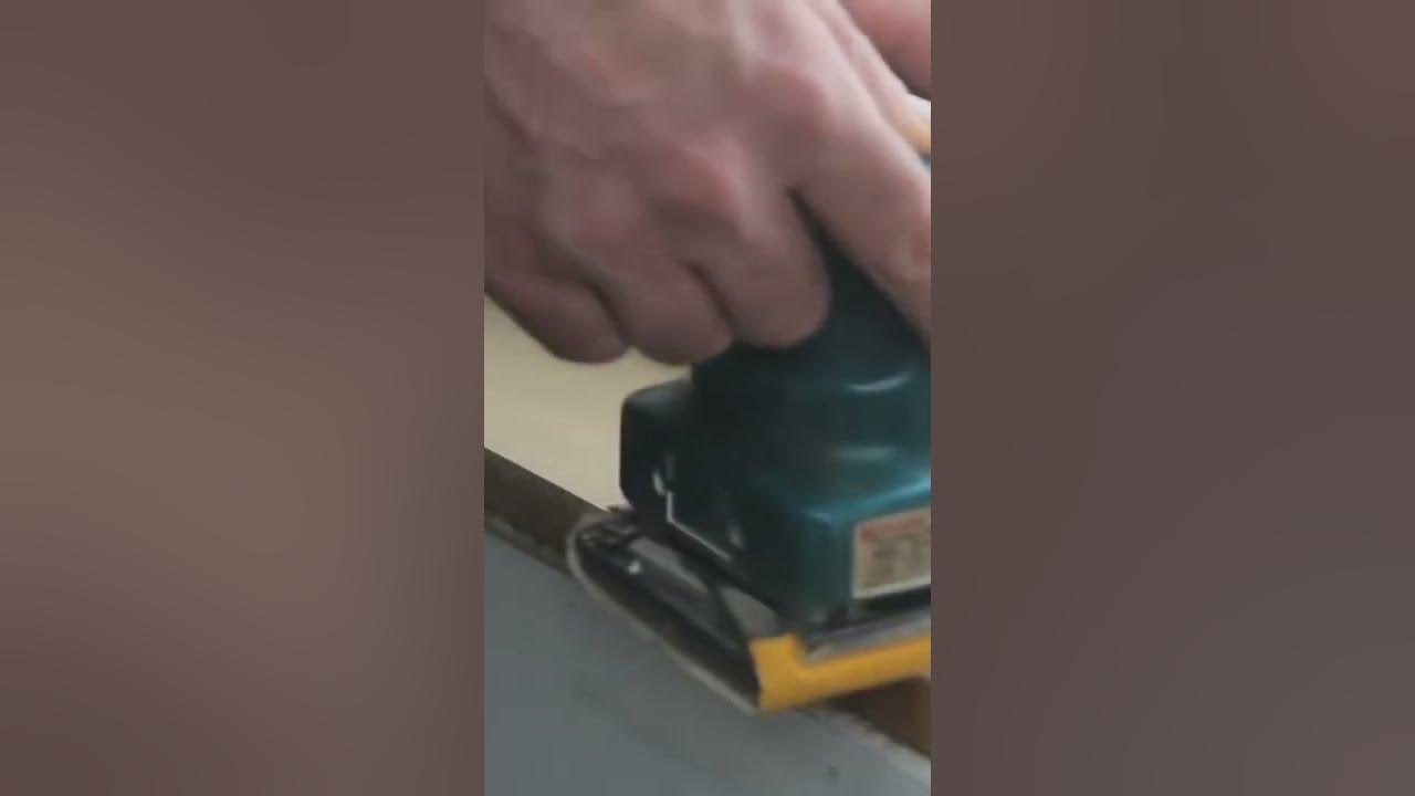 Video thumbnail for How to Stain & Seal Interior Wood #shorts