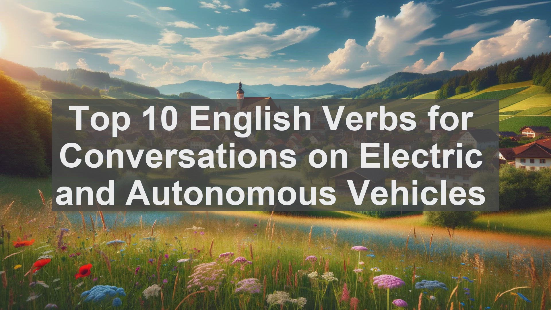 'Video thumbnail for Top 10 English Verbs for Conversations on Electric and Autonomous Vehicles'