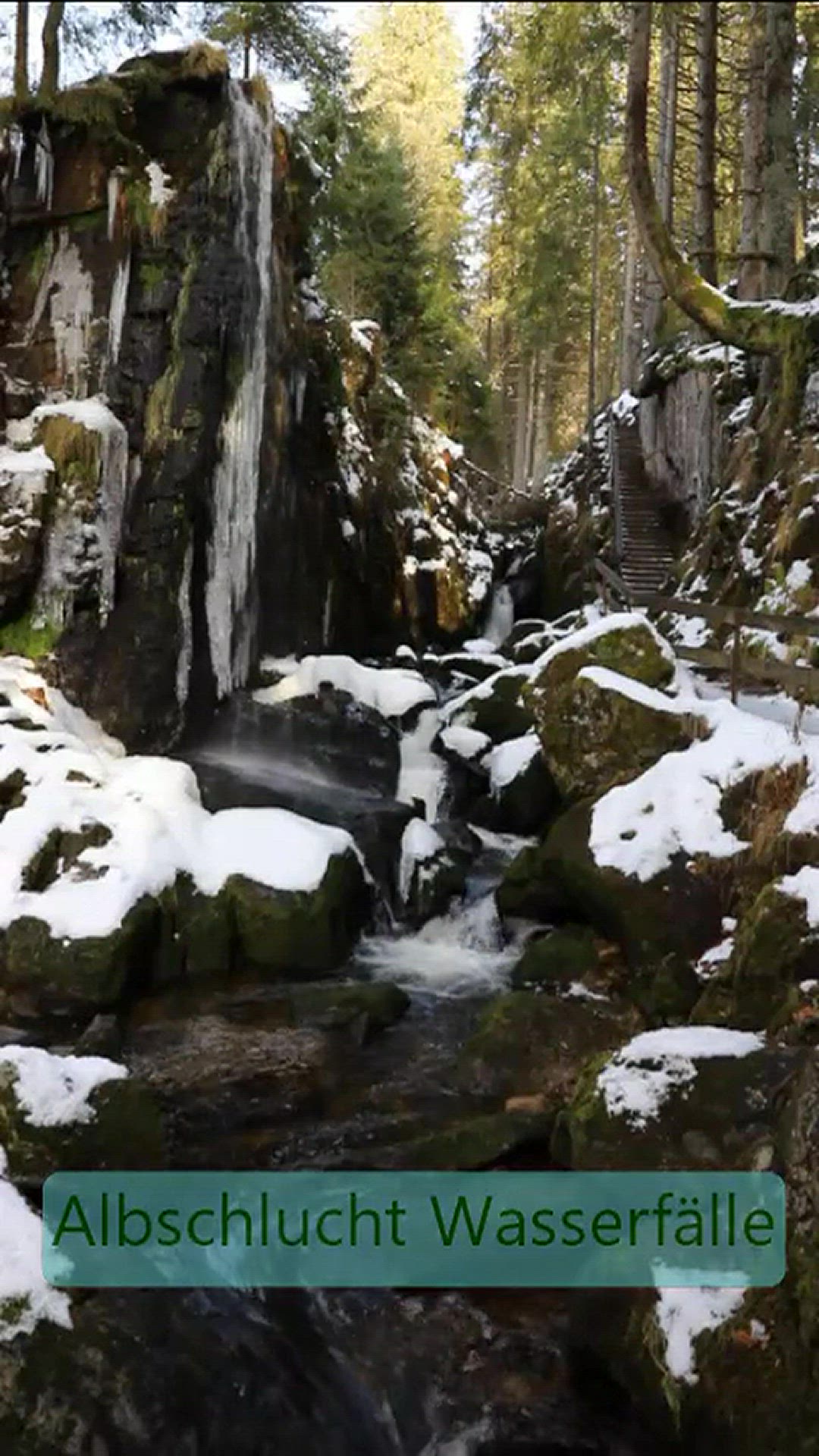 'Video thumbnail for Albschlucht-Wasserfälle bei Menzenschwand'