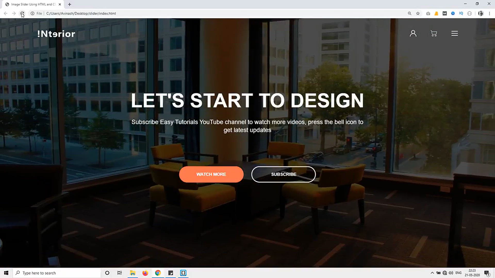 'Video thumbnail for How To Make Image slider With Animation Using HTML And CSS _ Web Design With Animation'