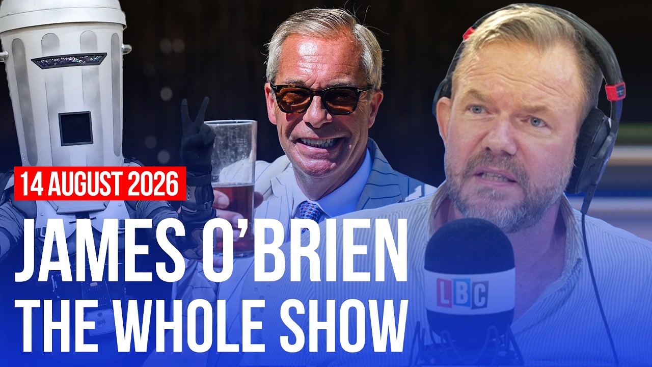 Video thumbnail for 'Nigel Farage is scared of being mocked' | James O'Brien - The Whole Show