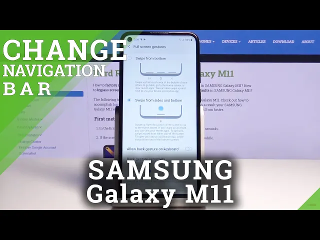 Video thumbnail for How to Manage Navigation Bar in Samsung Galaxy M11 - Change Navigation Bar