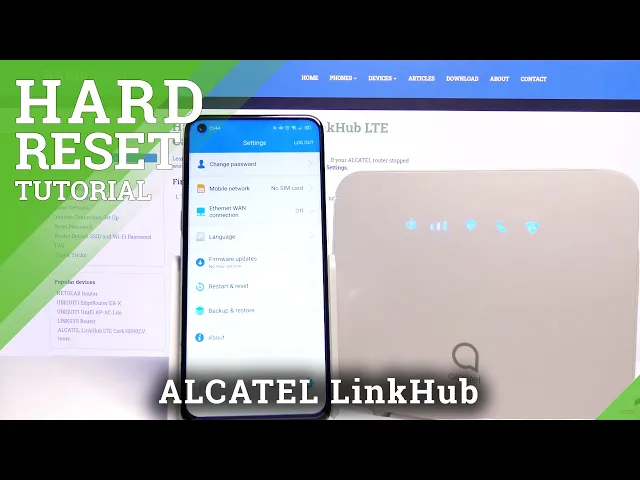 Video thumbnail for How to Reset all Settings on Alcatel LinkHub LTE Cat4 HH42CV – Factory Reset Operation