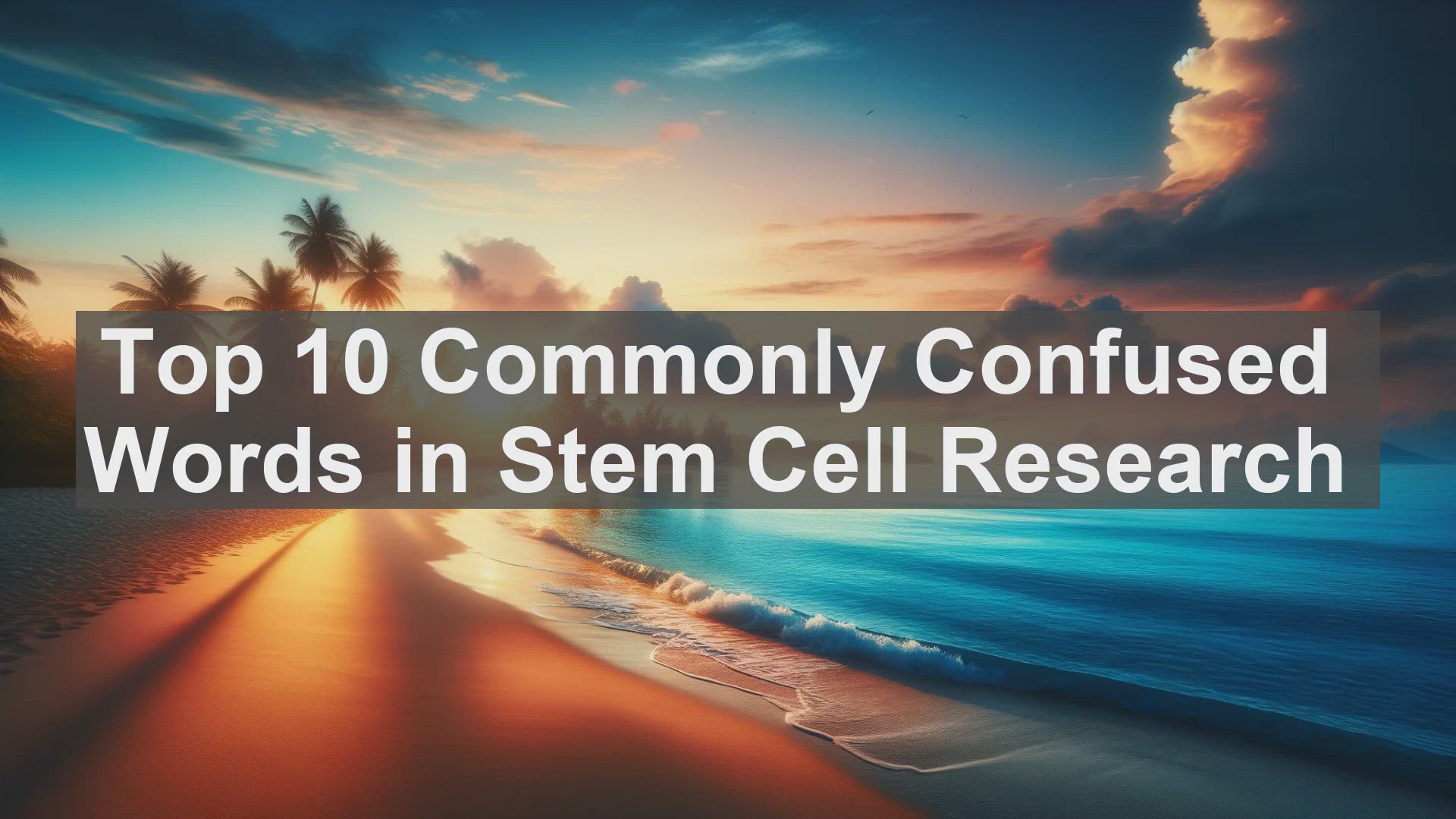 'Video thumbnail for Top 10 Commonly Confused Words in Stem Cell Research'