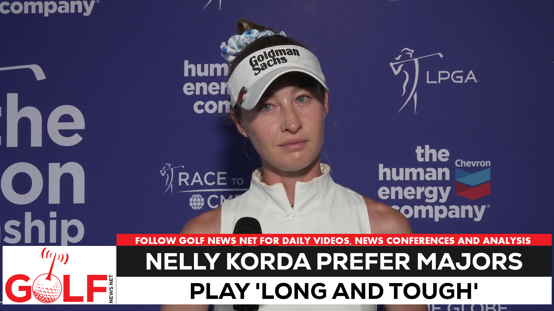 Video thumbnail for Nelly Korda prefers 'long and tough' major championship setups