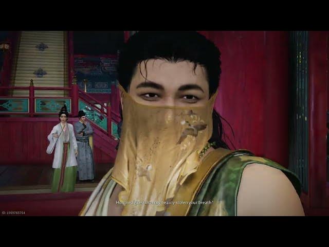 Video thumbnail for Where Winds Meet - Disguise: Follow Zhao: Wear Velvet Shade Disciple Garments Gameplay | Cutscene