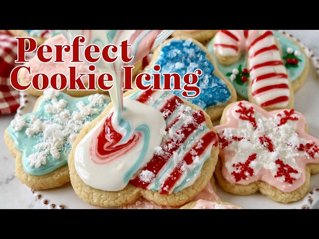 Video thumbnail for Easy Sugar Cookie Icing That Sets Perfectly Every Time