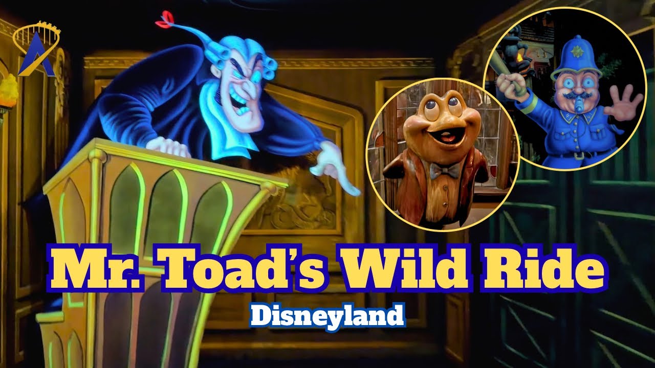 Video thumbnail for Mr. Toad's Wild Ride, Full Queue and POV - Disneyland