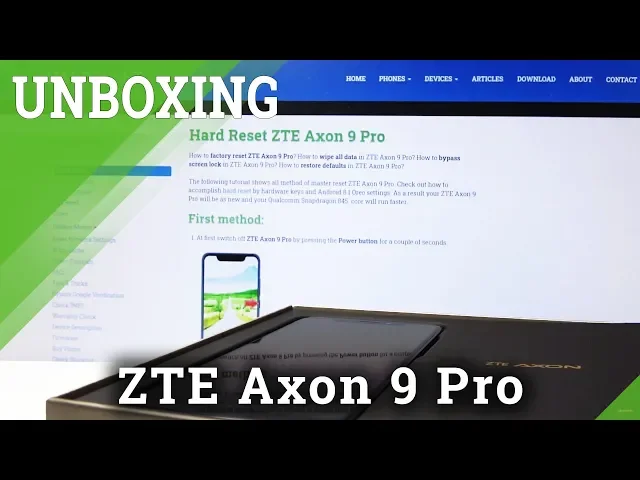 Video thumbnail for Unboxing ZTE Axon 9 Pro – Unpacking ZTE Axon