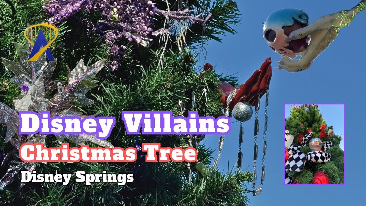 Video thumbnail for NEW Villains Christmas Tree at Disney Springs