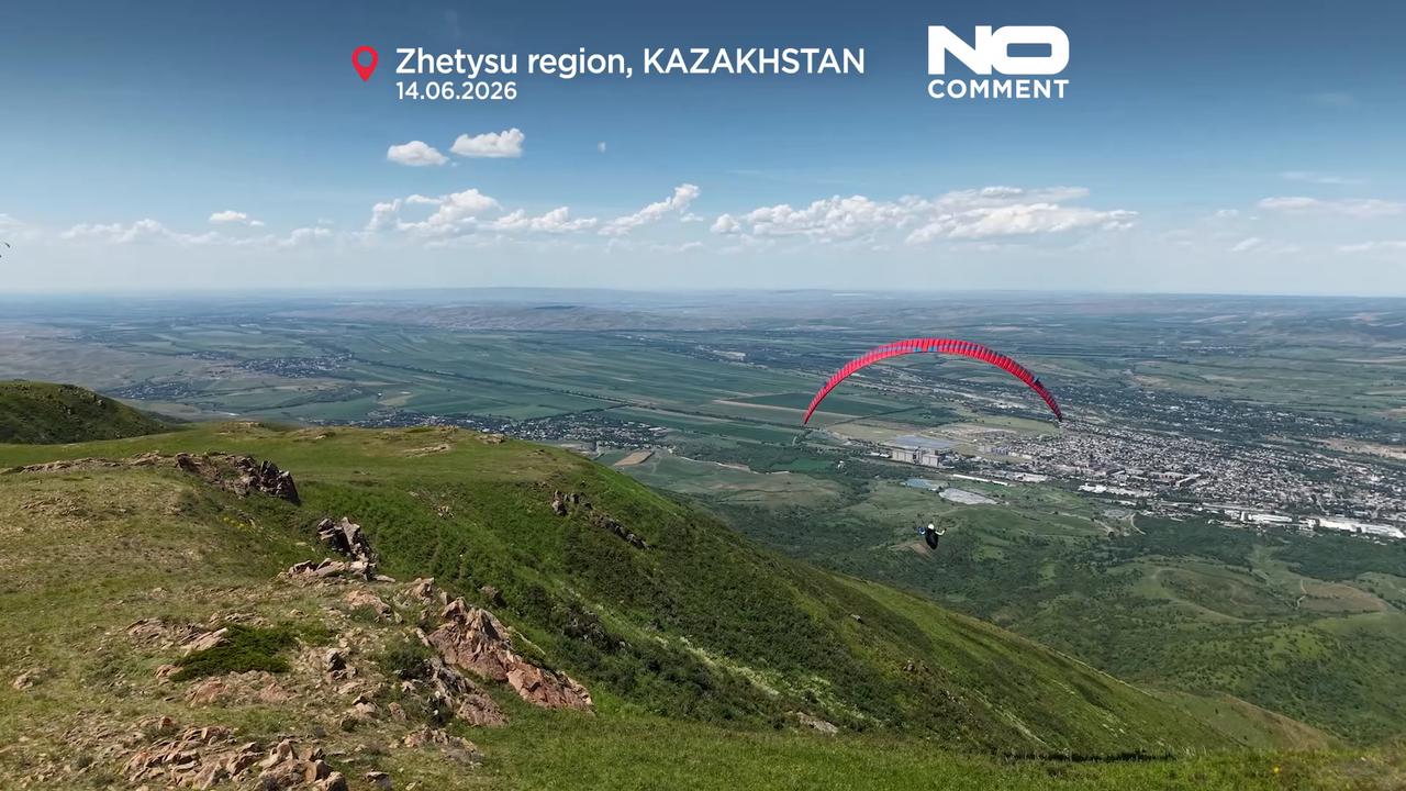 Video thumbnail for Kazakhstan’s skies welcome Central Asia’s first Paragliding World Cup