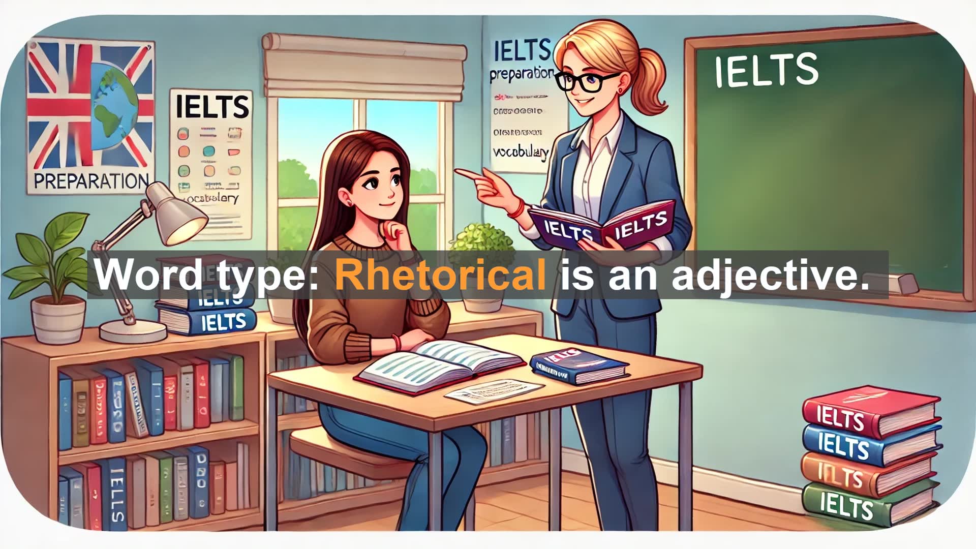 'Video thumbnail for 2000 Must Know IELTS 9.0 Vocabulary - Master 'Rhetorical' for IELTS 9.0: Boost Your Persuasive Language Skills'