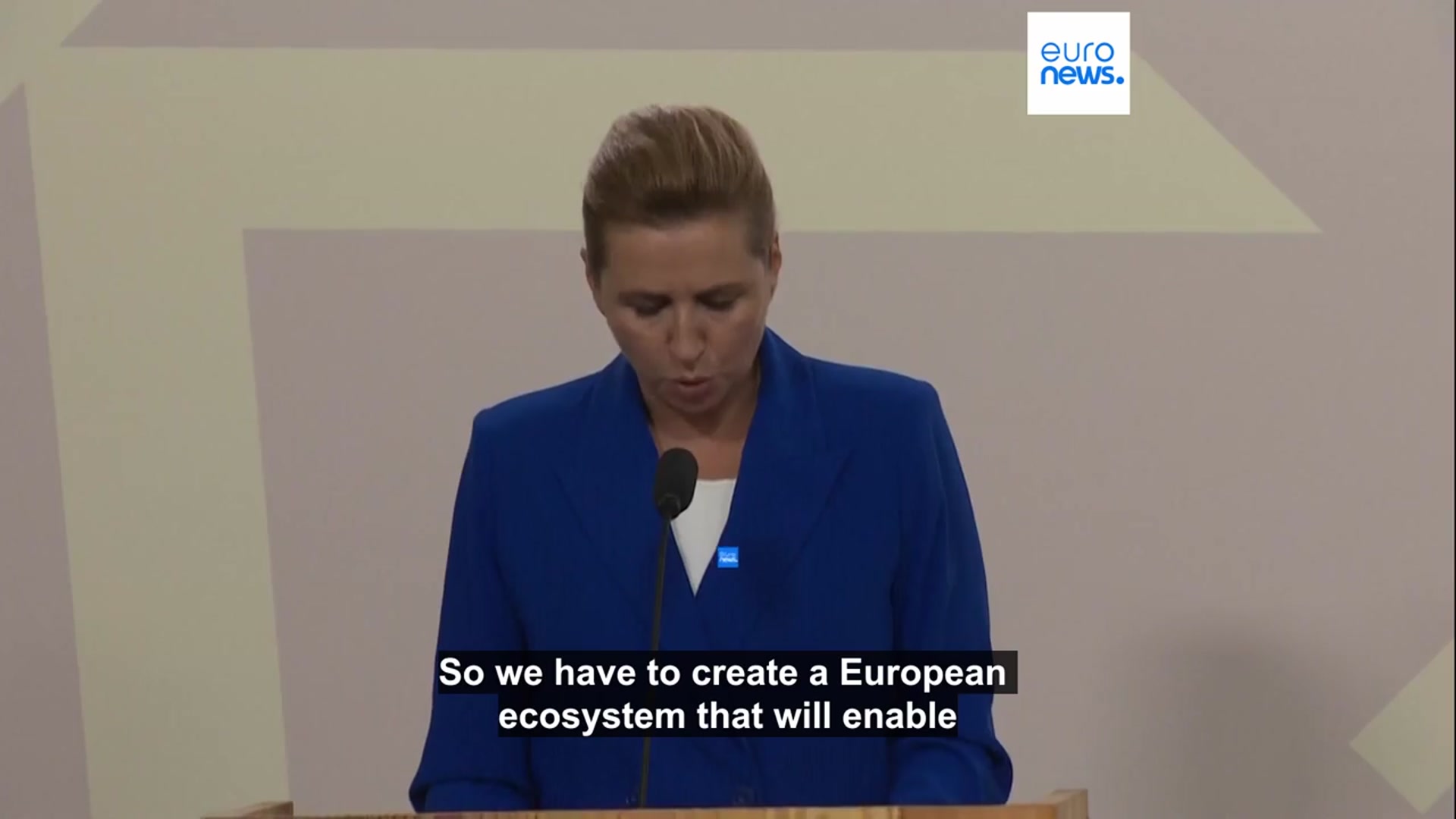 'Video thumbnail for EU leaders give 'broad support' for drone wall and using frozen Russian assets to aid Ukraine'
