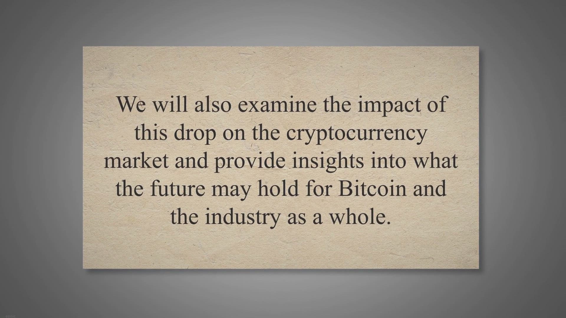 Video thumbnail for The Ripple Effect: Analyzing the Factors and Consequences of Bitcoin's 15% Price Drop in June 2023