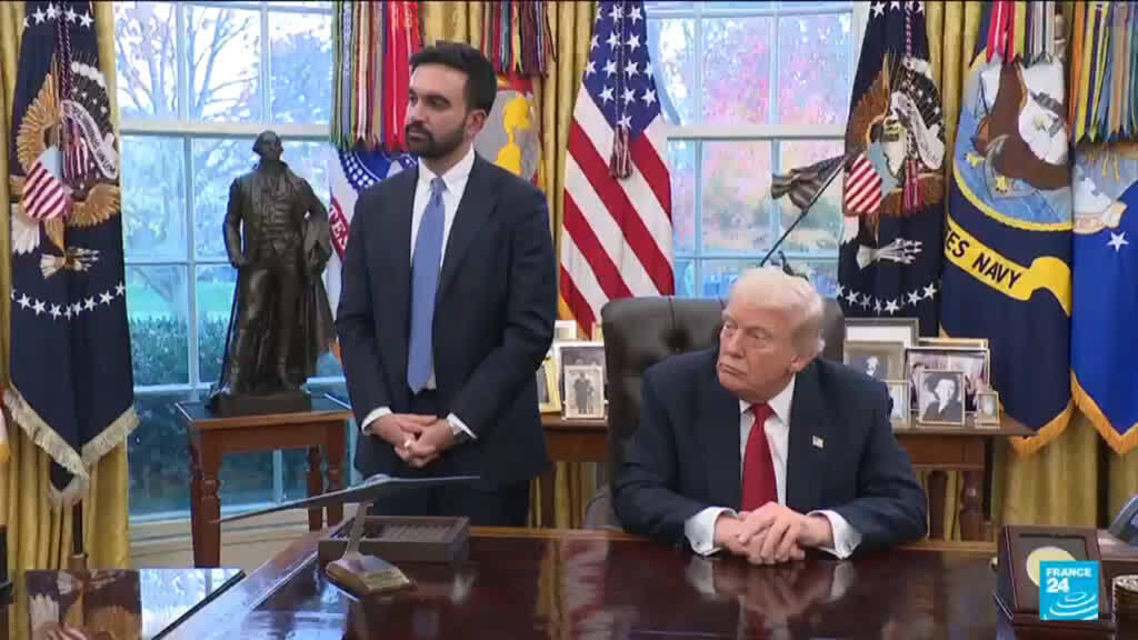 Video thumbnail for Trump praises New York mayor-elect Mamdani at warm White House meeting