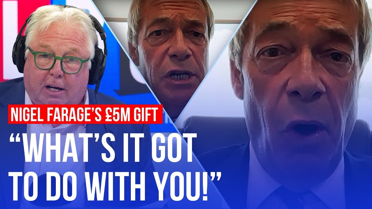 Video thumbnail for Dramatic confrontation over Nigel Farage's £5 million gift