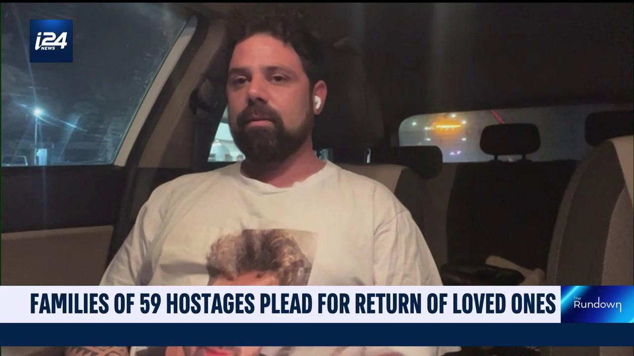 Video thumbnail for Brother of hostage sees sibling for 1st time in Hamas video