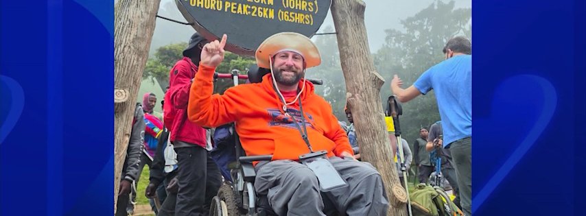 Video thumbnail for Rockland Hospital employee from New Jersey returns after wheelchair trek up Mount Kilimanjaro