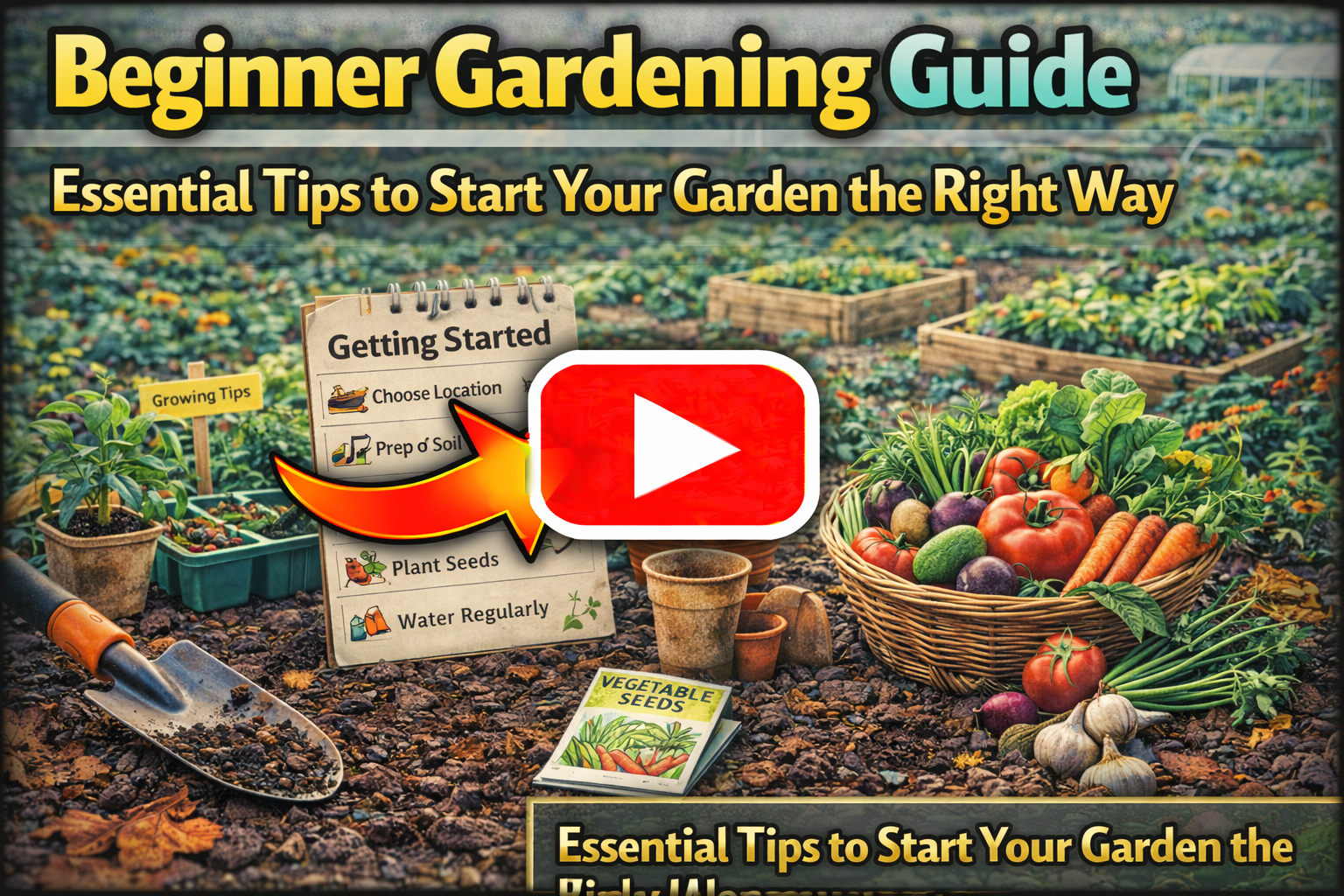 Video thumbnail for Beginner Gardening Guide | Essential Tips to Start Your Garden the Right Way