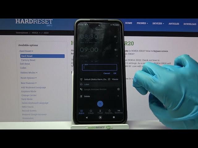 Video thumbnail for How to Add an Alarm Clock in Nokia XR20 - Customize Alarm Clock