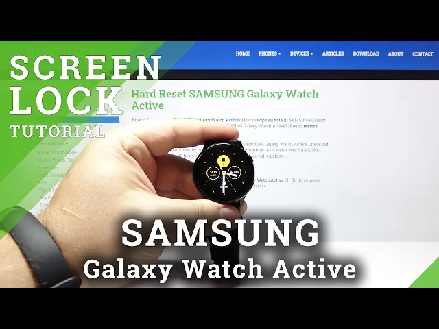 Video thumbnail for How to Add Screen Lock on SAMSUNG Galaxy Watch Active – Activate Password
