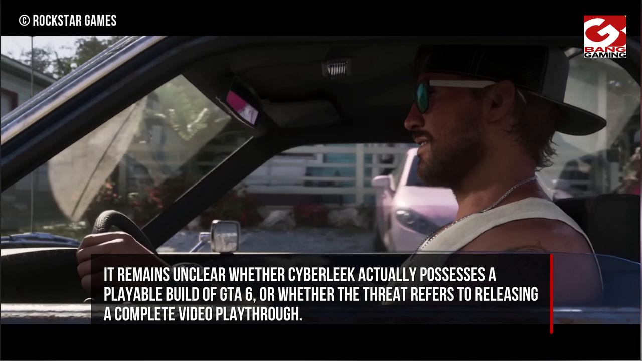 Video thumbnail for GTA VI leaker Cyberleek threatens to release the full story campaign.