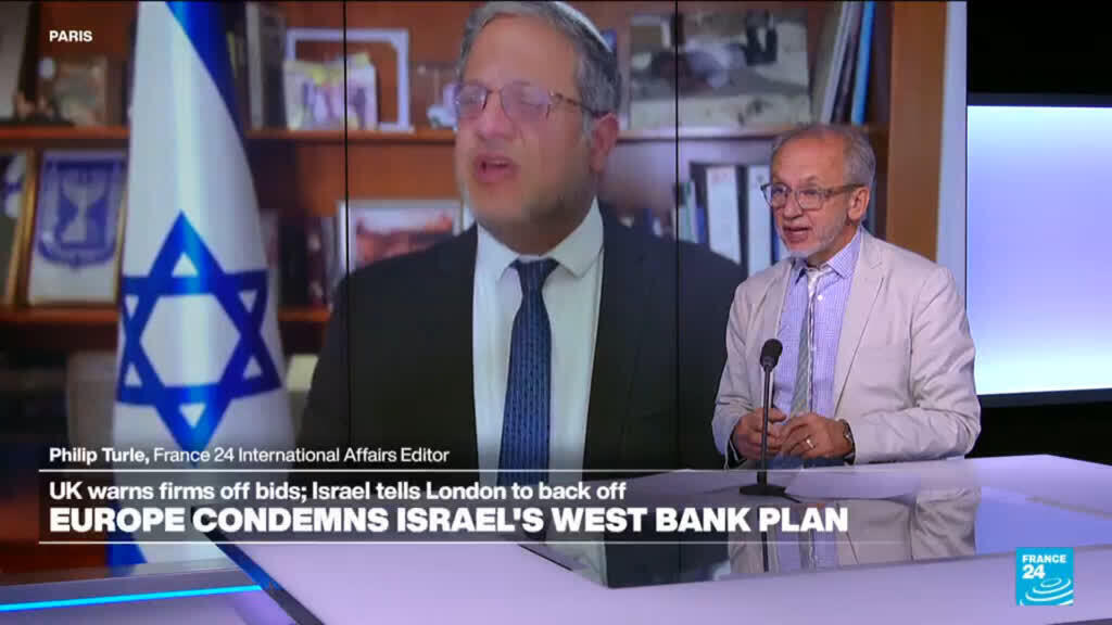 Video thumbnail for Key European leaders demand Israel halt West Bank settlement project