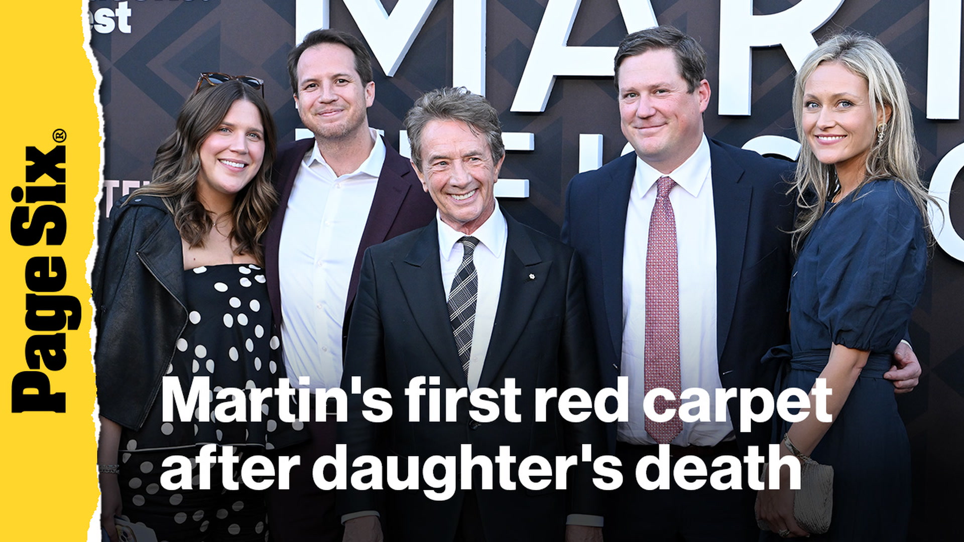 Video thumbnail for Martin Short makes first red carpet appearance with sons after daughter's tragic death