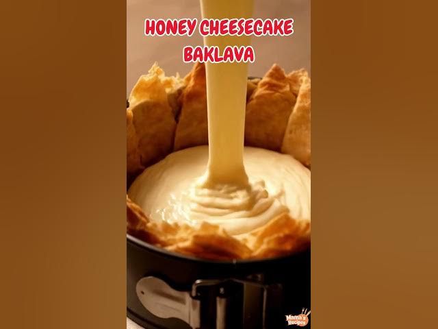Video thumbnail for Honey Cheesecake Baklava | Creamy, Crispy & Absolutely Irresistible