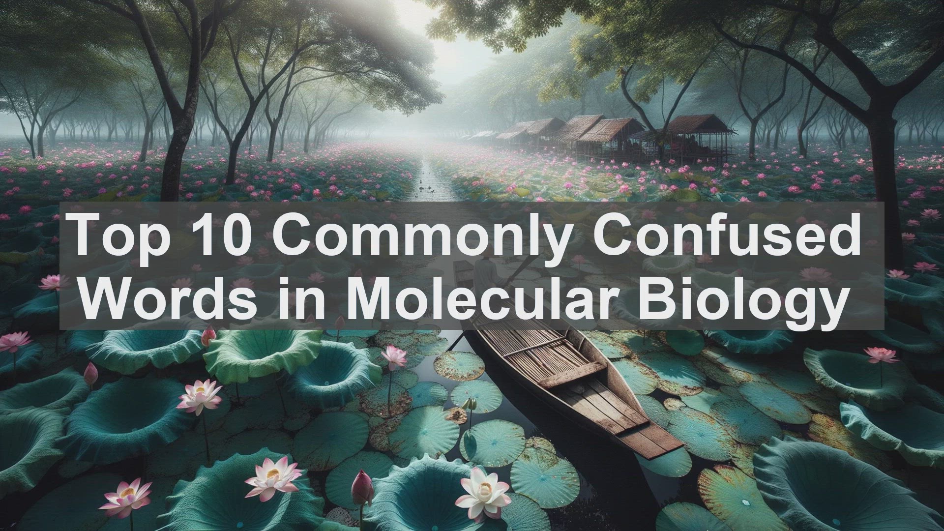 'Video thumbnail for Top 10 Commonly Confused Words in Molecular Biology'