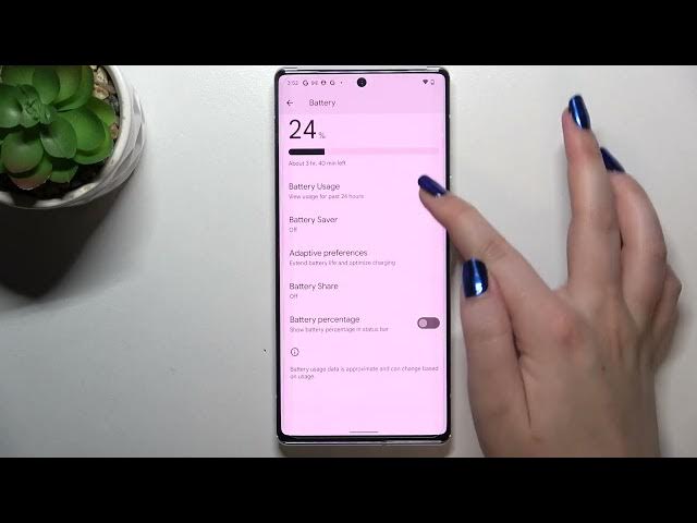 Video thumbnail for How to Show Battery Percentage in Status Bar in GOOGLE Pixel 6 Pro - Battery Settings