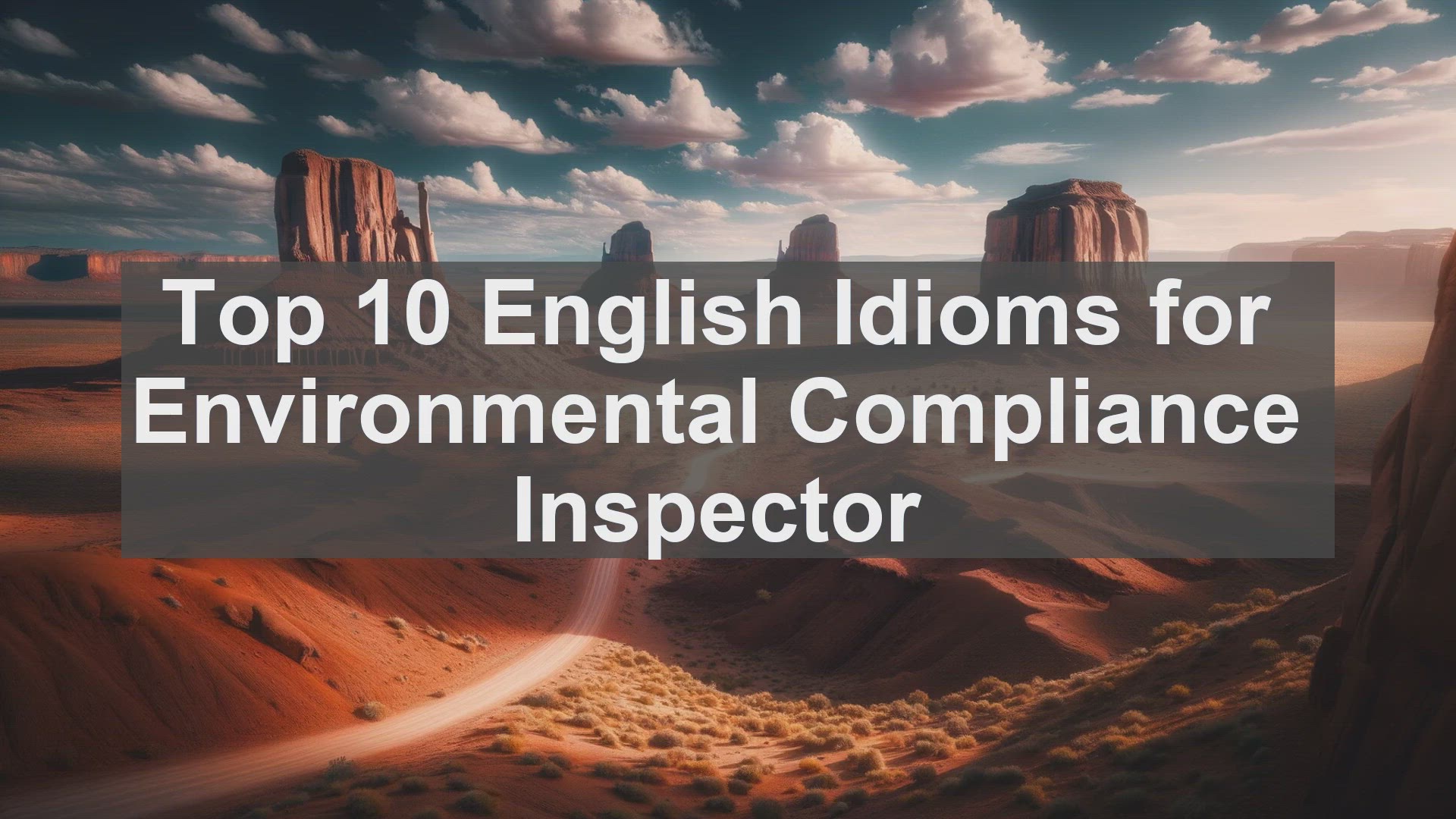 'Video thumbnail for Top 10 English Idioms for Environmental Compliance Inspector'