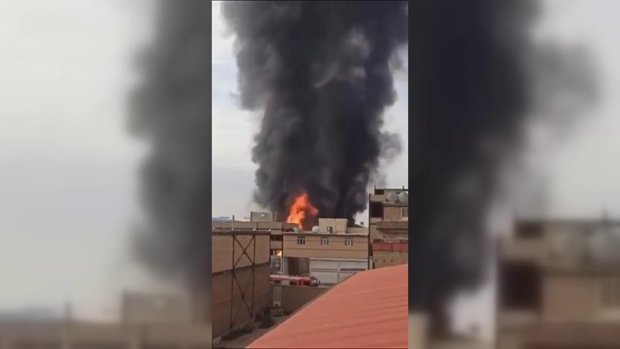 Video thumbnail for Iran: Industrial Fire in Tehran Injures Four.