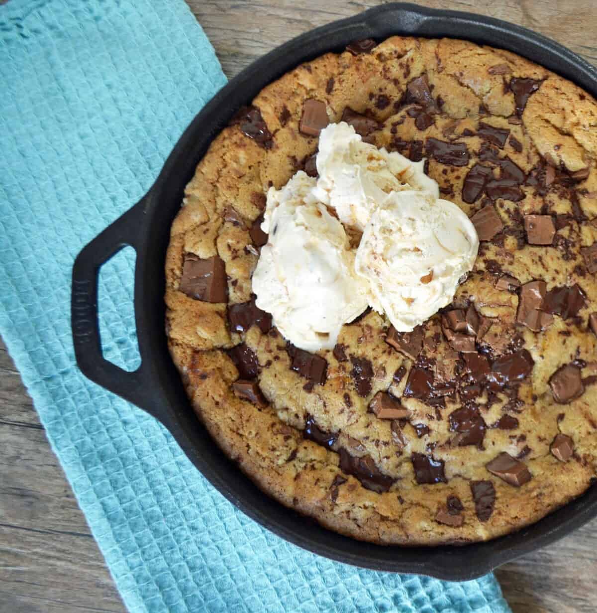 'Video thumbnail for Chocolate Chip Skillet Cookie Recipe '