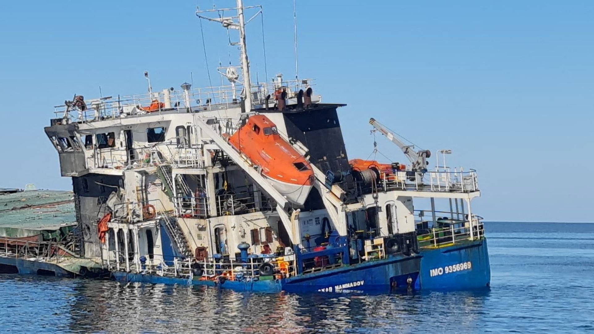 Video thumbnail for Seven missing after drones set chemical tankers ablaze in Romanian Black Sea waters
