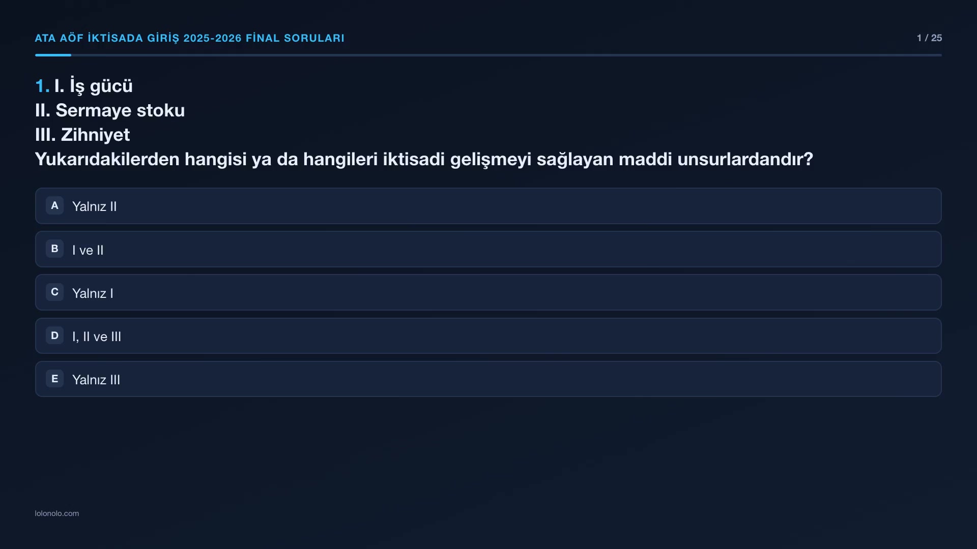 Video thumbnail for Ata Aöf İktisada Giriş 2025-2026 Final Soruları
