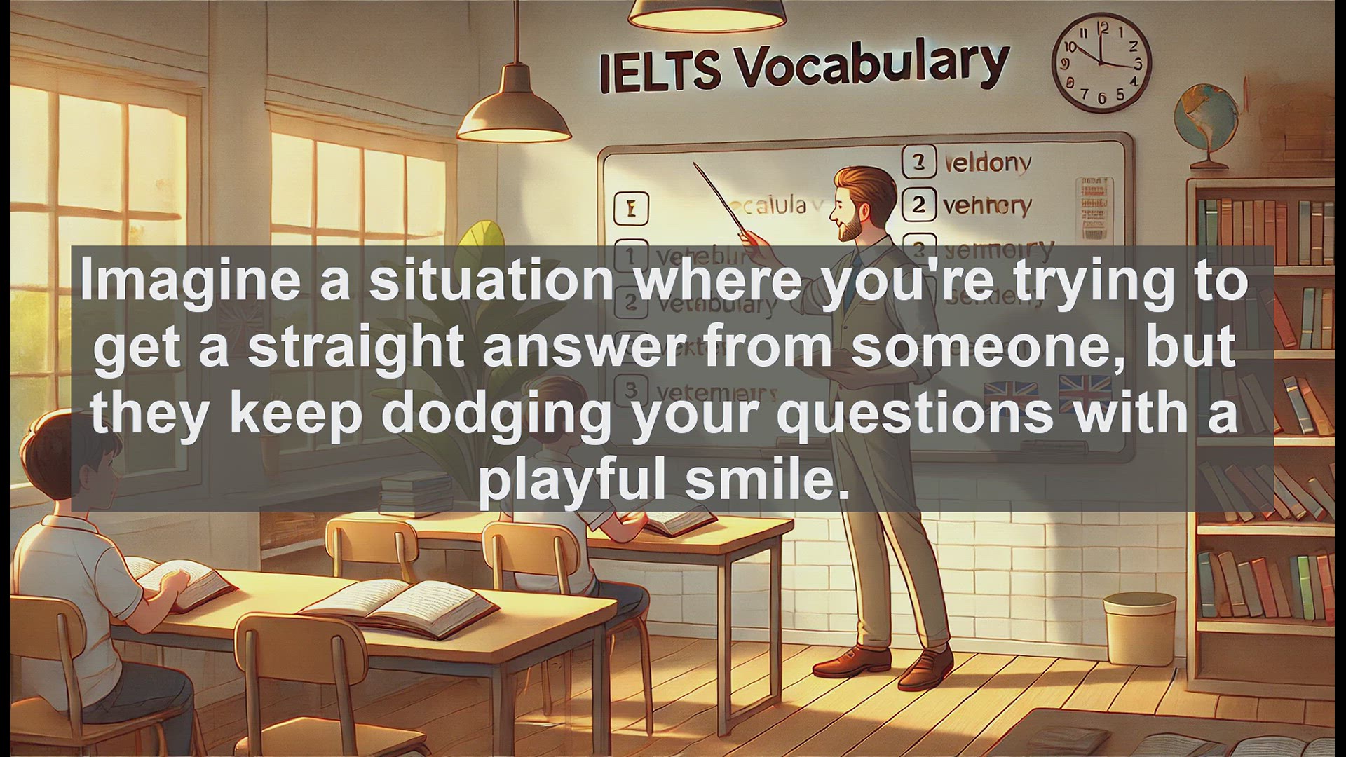 'Video thumbnail for 2000 Must Know IELTS 9.0 Vocabulary - Understanding 'Coy': A Key Word for IELTS Success'