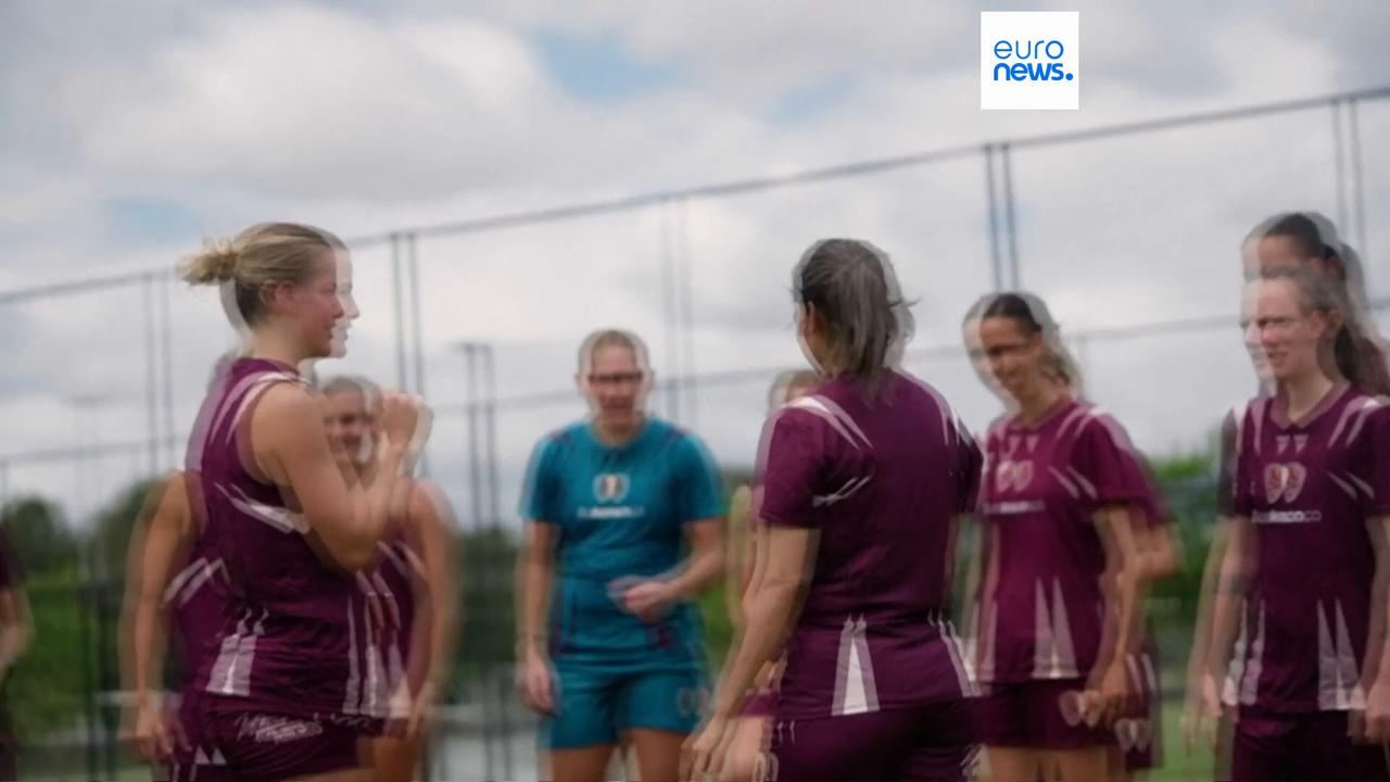 Video thumbnail for Watch: Iranian women footballers train with Australian club after seeking asylum