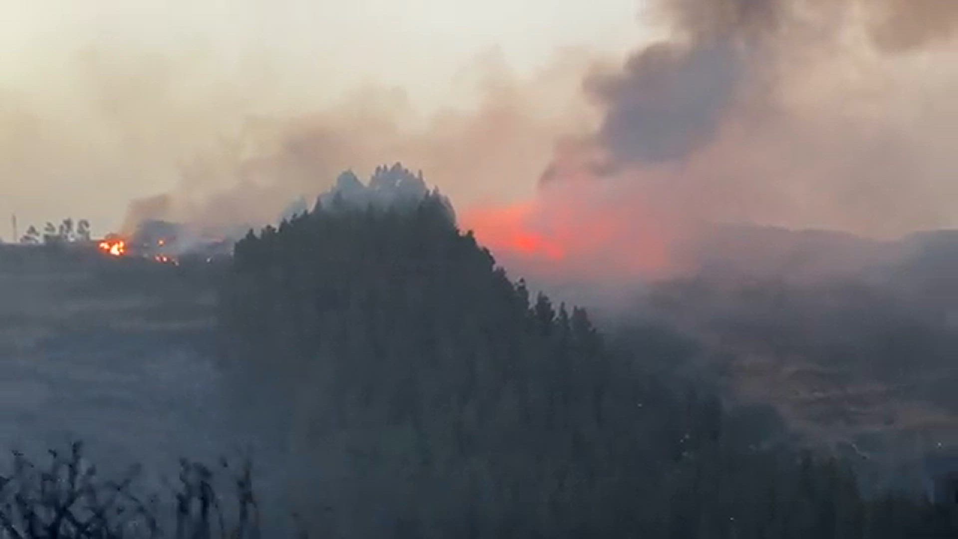 'Video thumbnail for Waldbrand 2023 an der Caldera de los Marteles'