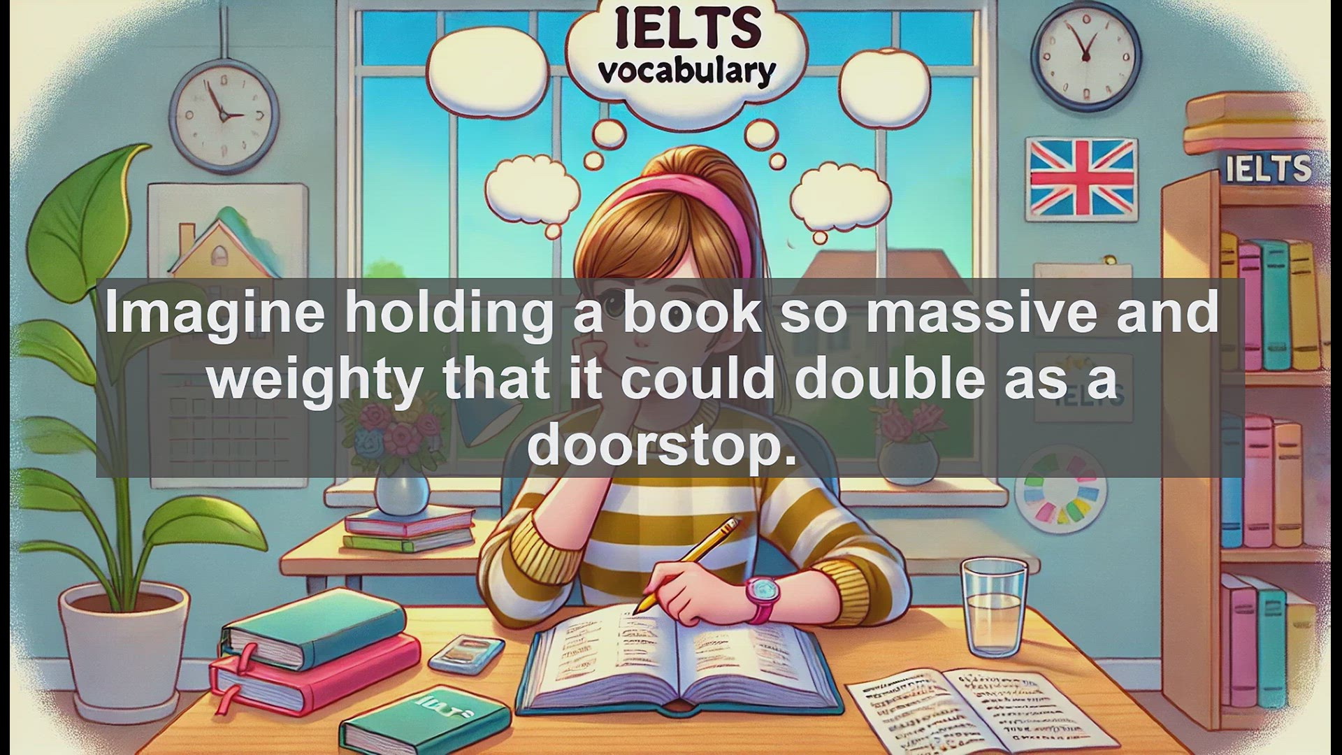 'Video thumbnail for 2000 Must Know IELTS 9.0 Vocabulary - IELTS Vocabulary: Understanding and Using the Word 'Tome''