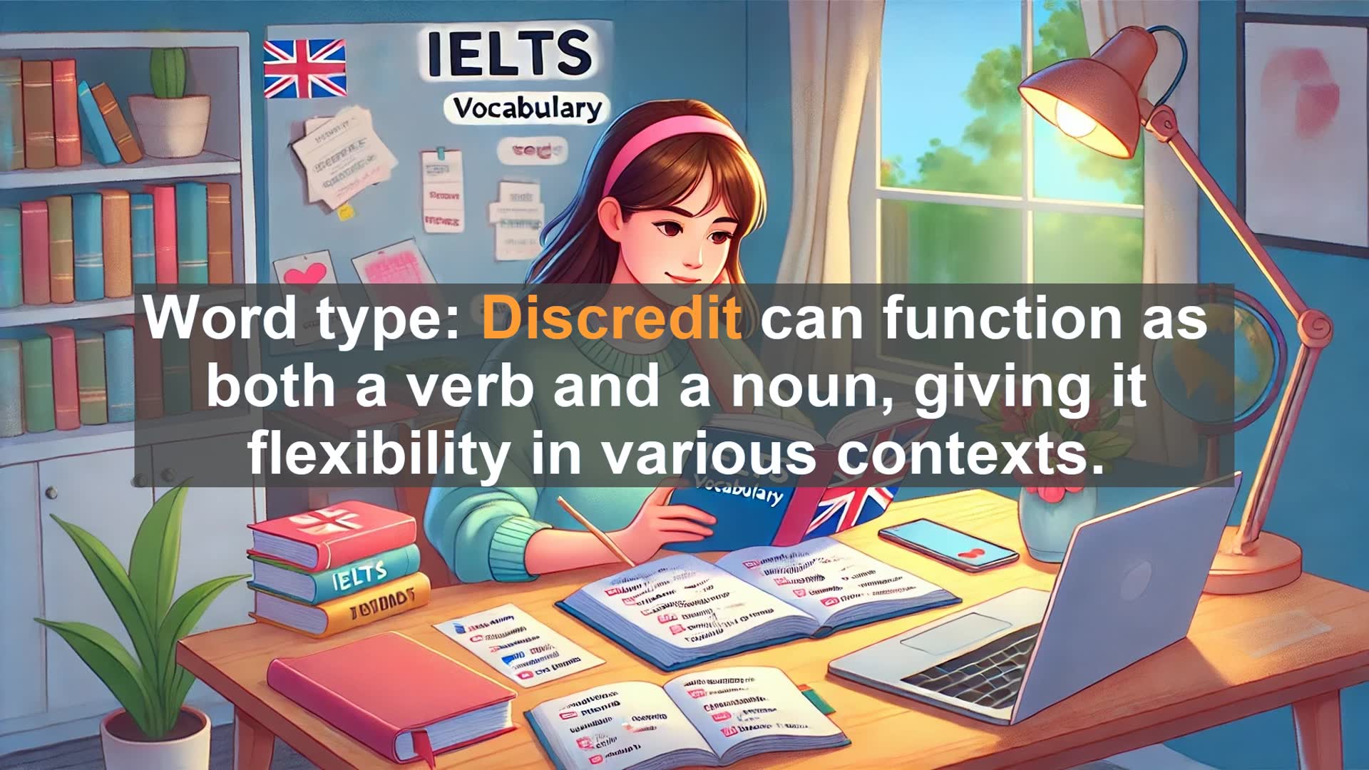 'Video thumbnail for 5000 Must Know IELTS 8.0 Vocabulary - Understanding 'Discredit': A Key Word for IELTS Success'